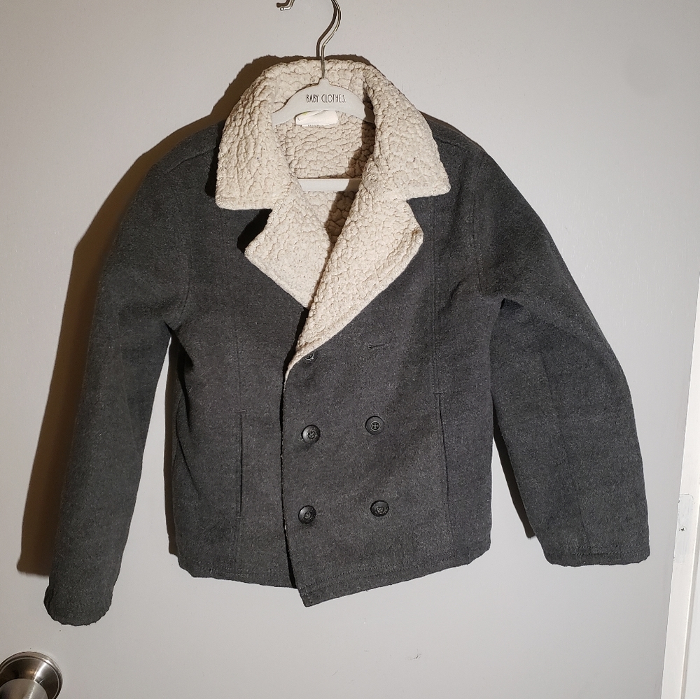 Crazy 8 - Kids Pea Coat - Size 4T - Gray